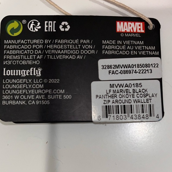 Loungefly Black Panther Okoye Cosplay Zip Around Wallet - Picture 5 of 6